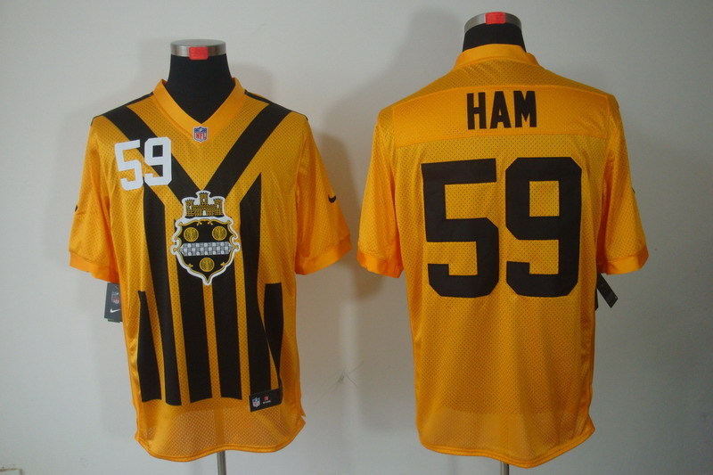 Men's Pittsburgh Steelers Jack Ham #59 Gold Jersey